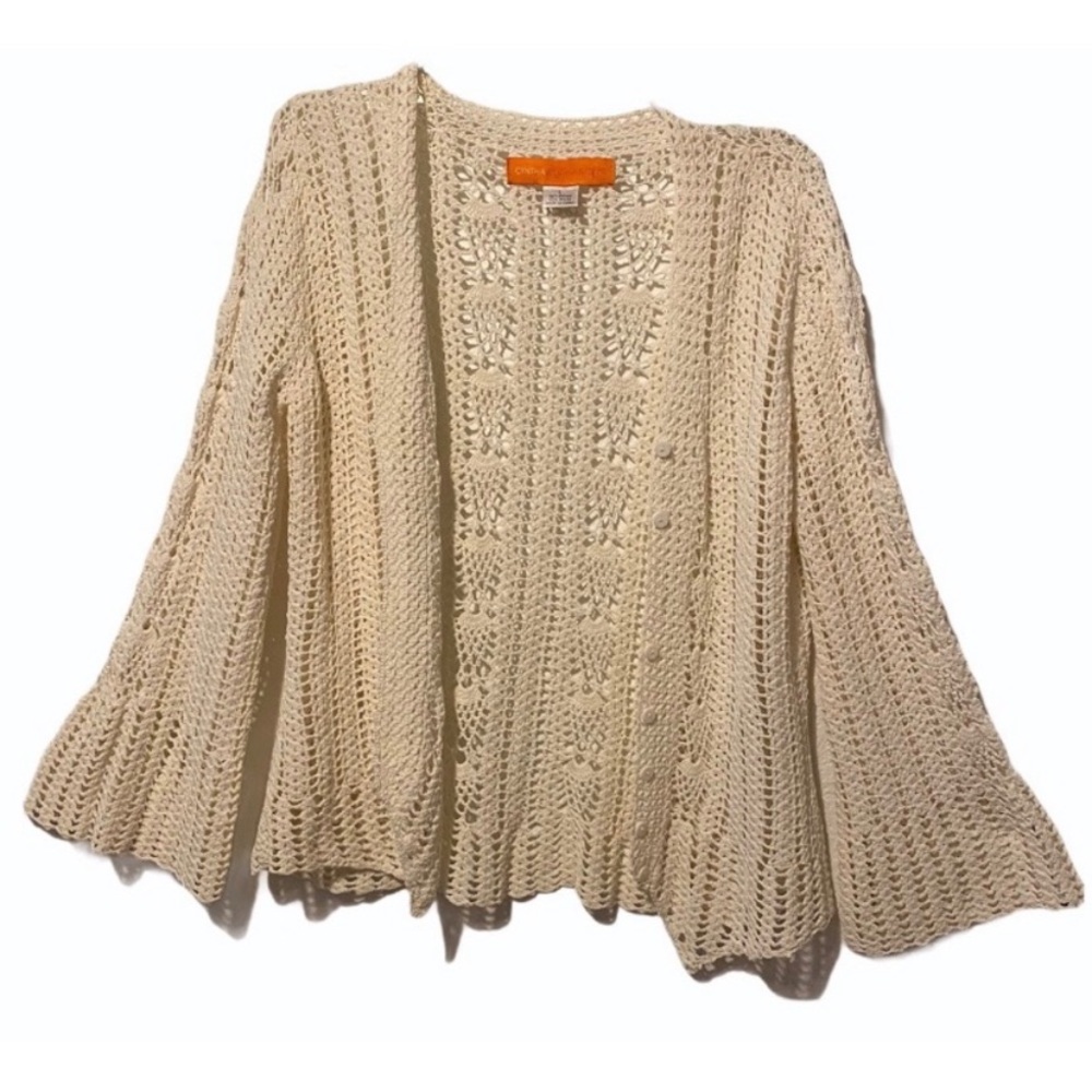 Cynthia Steffe crochet cardigan